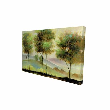 FONDO 20 x 30 in. Trees Near The Lake-Print on Canvas FO2778872